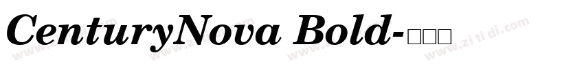 CenturyNova Bold字体转换